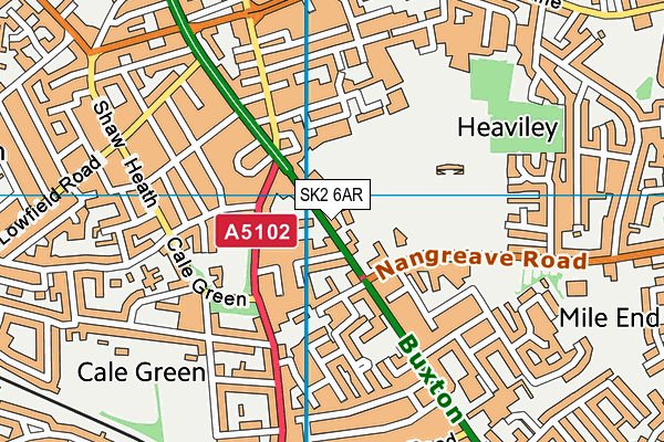 SK2 6AR map - OS VectorMap District (Ordnance Survey)