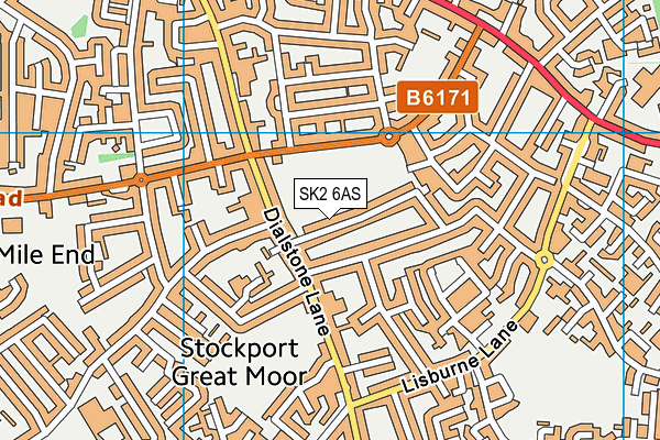 SK2 6AS map - OS VectorMap District (Ordnance Survey)