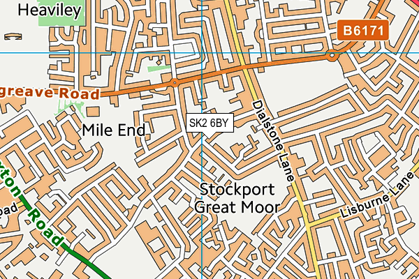 SK2 6BY map - OS VectorMap District (Ordnance Survey)
