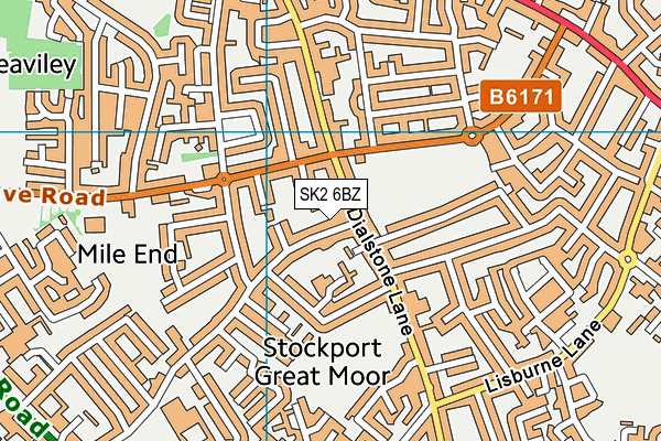 SK2 6BZ map - OS VectorMap District (Ordnance Survey)