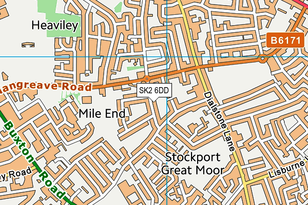SK2 6DD map - OS VectorMap District (Ordnance Survey)