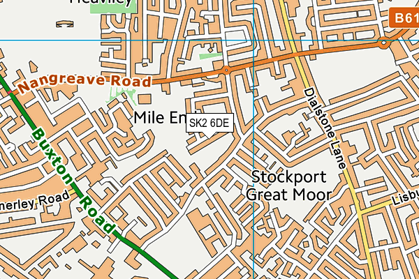 SK2 6DE map - OS VectorMap District (Ordnance Survey)
