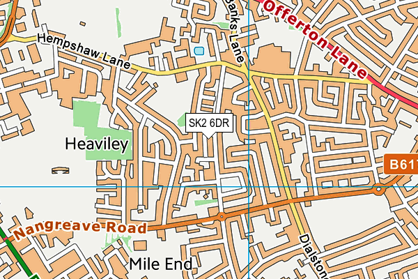 SK2 6DR map - OS VectorMap District (Ordnance Survey)