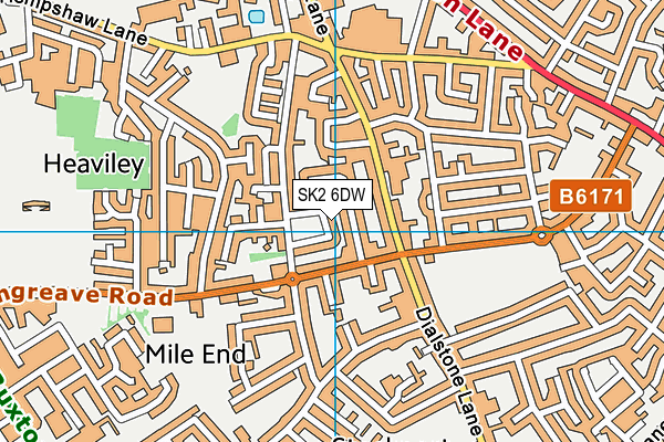 SK2 6DW map - OS VectorMap District (Ordnance Survey)