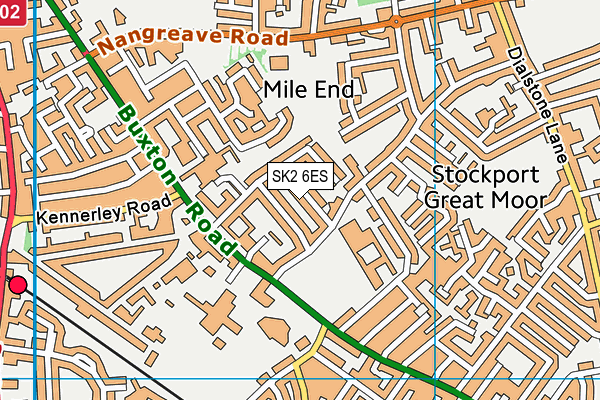 SK2 6ES map - OS VectorMap District (Ordnance Survey)