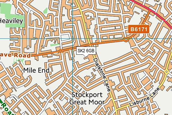 SK2 6GB map - OS VectorMap District (Ordnance Survey)