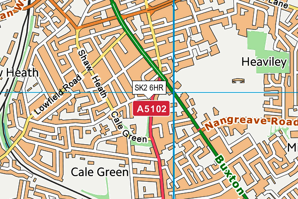 Heathfield Annexe (Closed) map (SK2 6HR) - OS VectorMap District (Ordnance Survey)