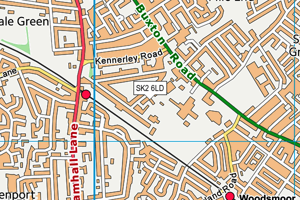 SK2 6LD map - OS VectorMap District (Ordnance Survey)