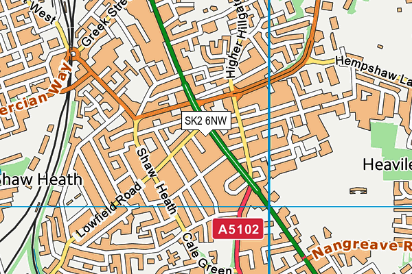 SK2 6NW map - OS VectorMap District (Ordnance Survey)