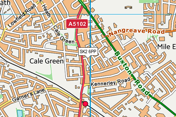 SK2 6PP map - OS VectorMap District (Ordnance Survey)