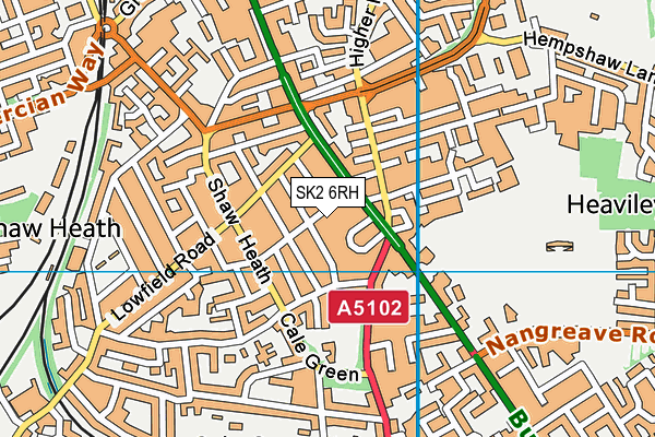 SK2 6RH map - OS VectorMap District (Ordnance Survey)