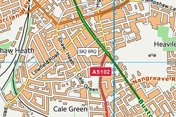 SK2 6RQ map - OS VectorMap District (Ordnance Survey)