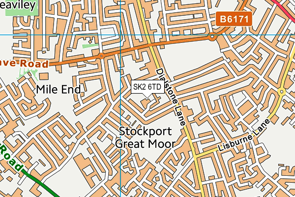 SK2 6TD map - OS VectorMap District (Ordnance Survey)