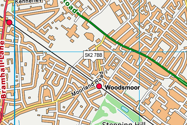 SK2 7BB map - OS VectorMap District (Ordnance Survey)