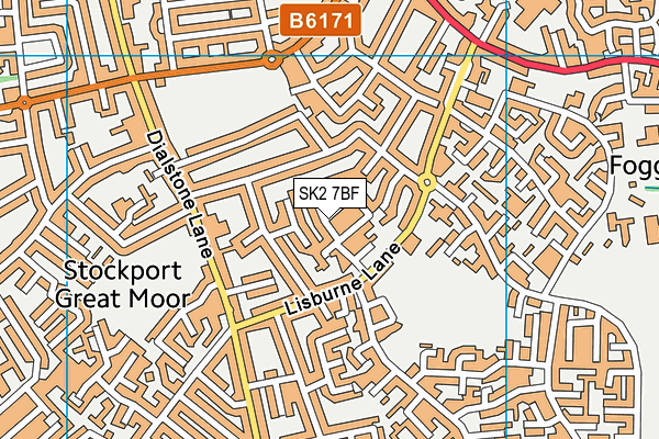 SK2 7BF map - OS VectorMap District (Ordnance Survey)