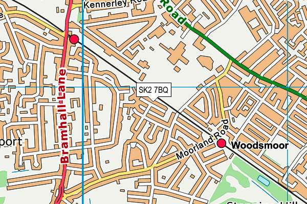 SK2 7BQ map - OS VectorMap District (Ordnance Survey)