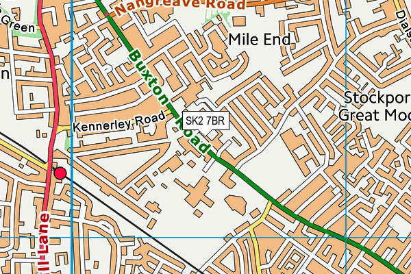 SK2 7BR map - OS VectorMap District (Ordnance Survey)
