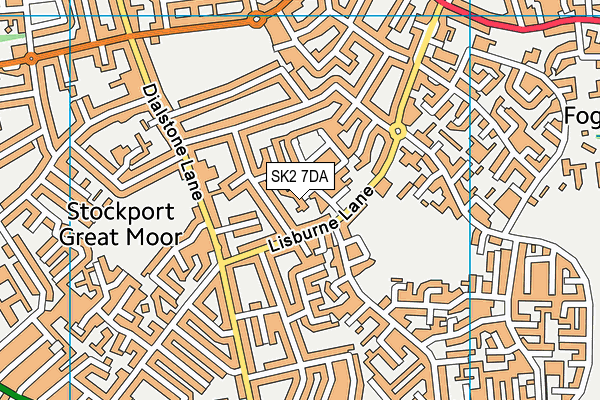 SK2 7DA map - OS VectorMap District (Ordnance Survey)