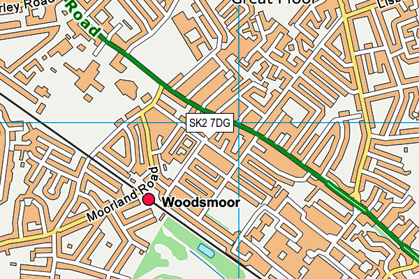 SK2 7DG map - OS VectorMap District (Ordnance Survey)