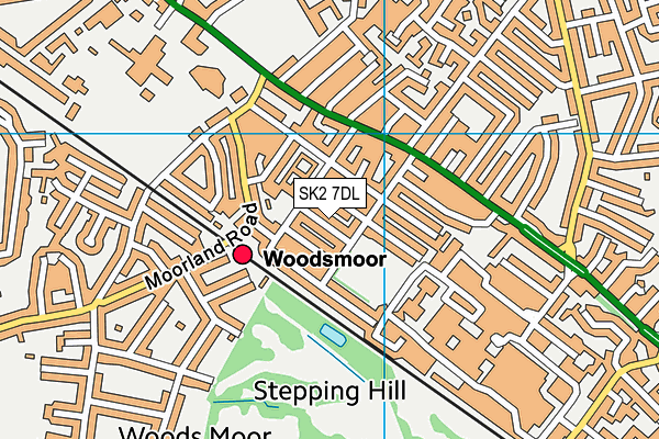 SK2 7DL map - OS VectorMap District (Ordnance Survey)