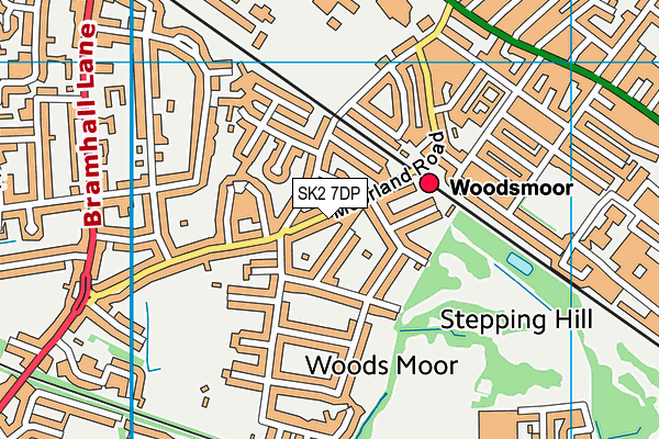 SK2 7DP map - OS VectorMap District (Ordnance Survey)