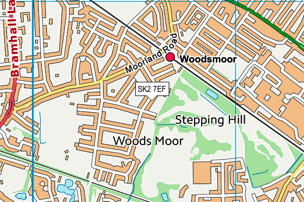 SK2 7EF map - OS VectorMap District (Ordnance Survey)