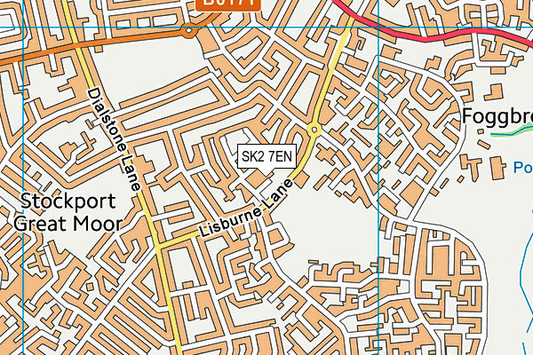 SK2 7EN map - OS VectorMap District (Ordnance Survey)