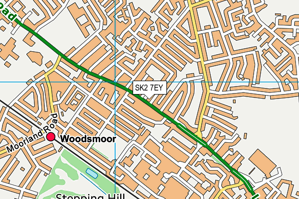 SK2 7EY map - OS VectorMap District (Ordnance Survey)