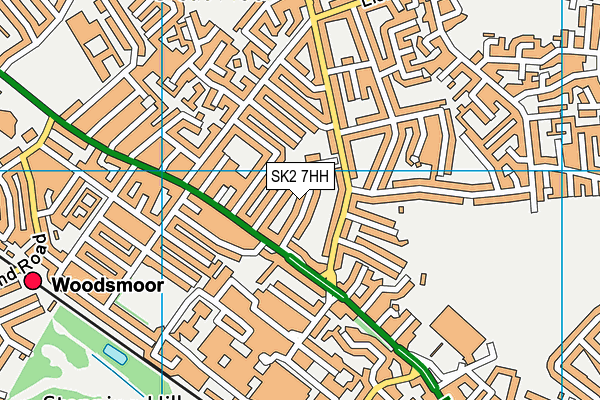 SK2 7HH map - OS VectorMap District (Ordnance Survey)