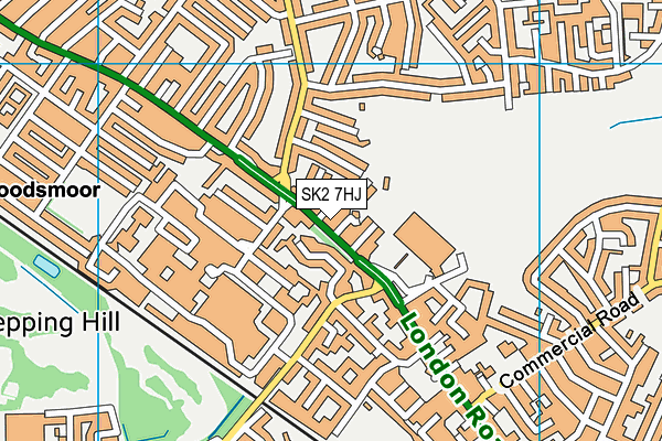 SK2 7HJ map - OS VectorMap District (Ordnance Survey)