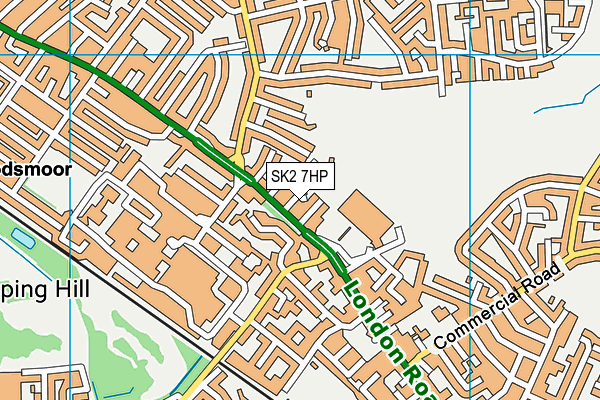 SK2 7HP map - OS VectorMap District (Ordnance Survey)