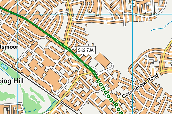 SK2 7JA map - OS VectorMap District (Ordnance Survey)