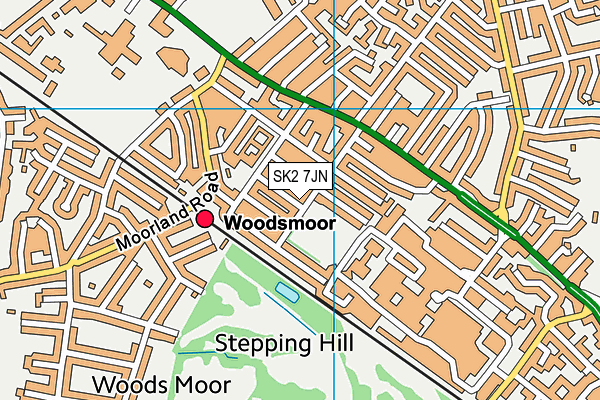 Great Moor Park map (SK2 7JN) - OS VectorMap District (Ordnance Survey)