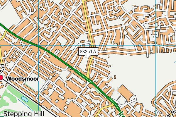 SK2 7LA map - OS VectorMap District (Ordnance Survey)