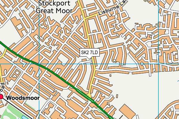SK2 7LD map - OS VectorMap District (Ordnance Survey)