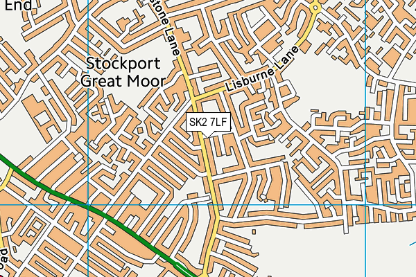 SK2 7LF map - OS VectorMap District (Ordnance Survey)