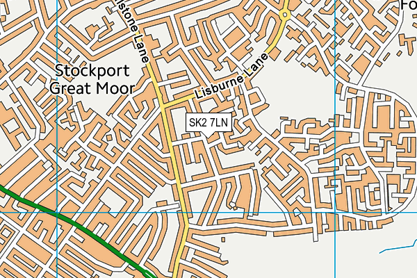 SK2 7LN map - OS VectorMap District (Ordnance Survey)