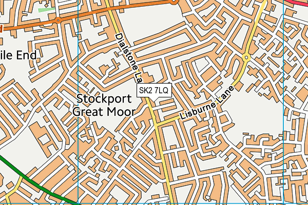 Stockport Grammar School Playing Fields map (SK2 7LQ) - OS VectorMap District (Ordnance Survey)