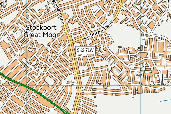 SK2 7LW map - OS VectorMap District (Ordnance Survey)