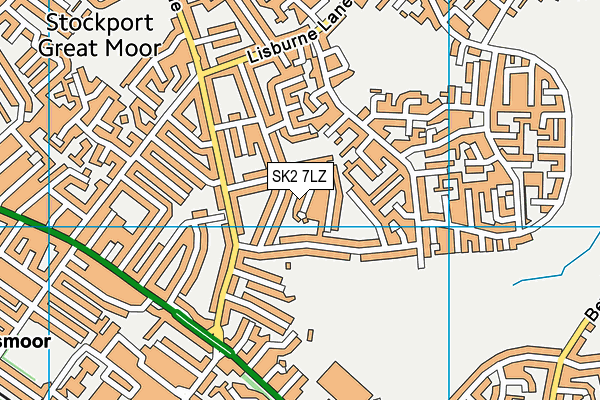 SK2 7LZ map - OS VectorMap District (Ordnance Survey)