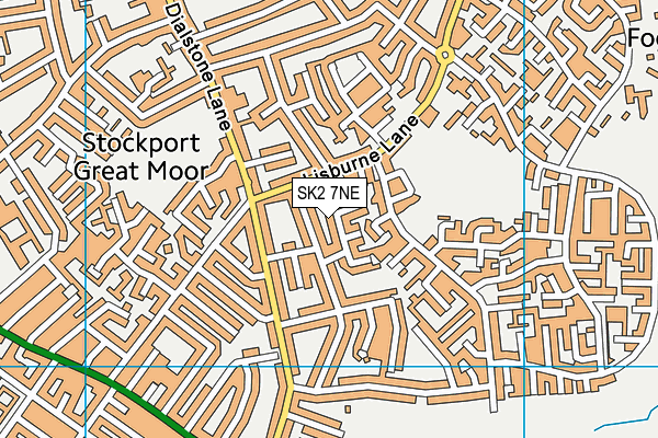 SK2 7NE map - OS VectorMap District (Ordnance Survey)