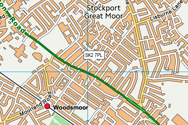 SK2 7PL map - OS VectorMap District (Ordnance Survey)