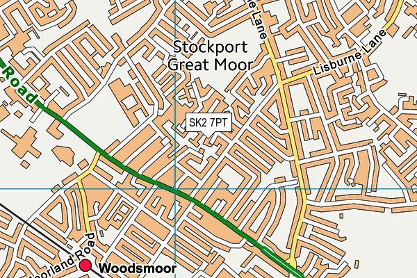 SK2 7PT map - OS VectorMap District (Ordnance Survey)