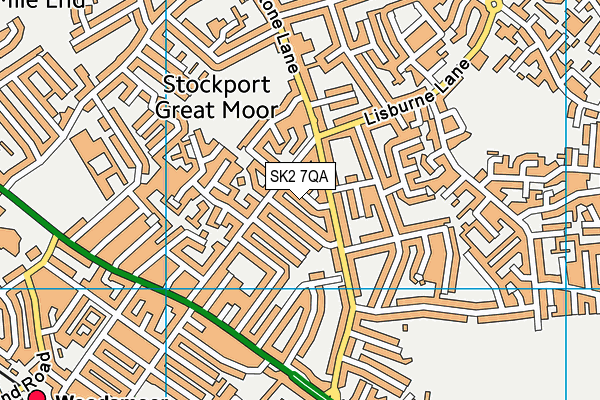 SK2 7QA map - OS VectorMap District (Ordnance Survey)