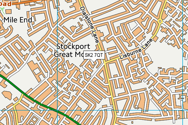 SK2 7QT map - OS VectorMap District (Ordnance Survey)