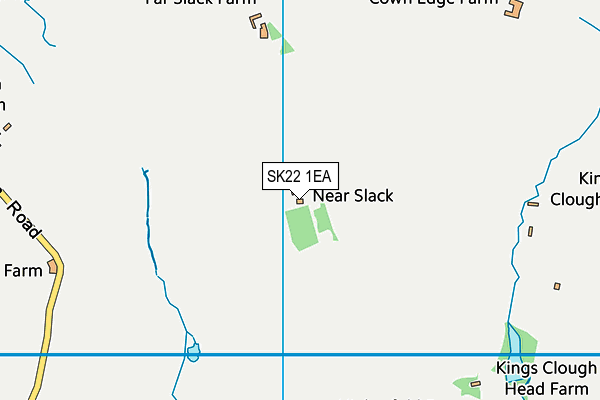 SK22 1EA map - OS VectorMap District (Ordnance Survey)
