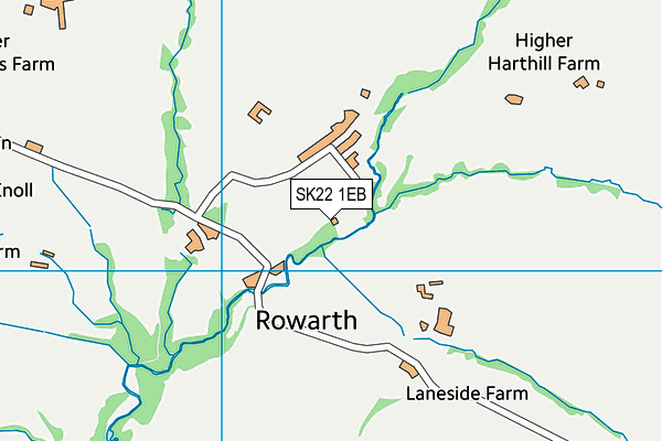 SK22 1EB map - OS VectorMap District (Ordnance Survey)