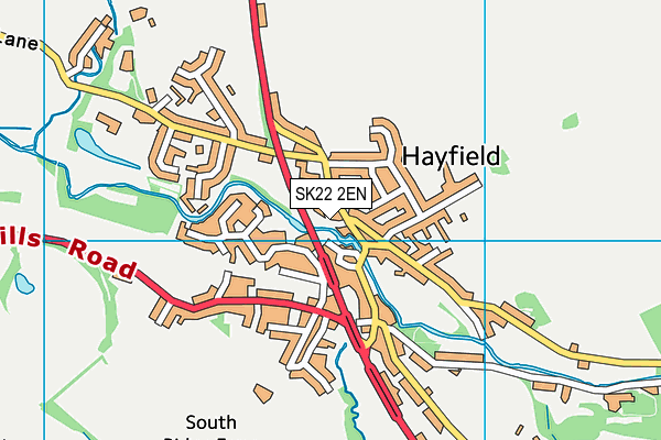 SK22 2EN map - OS VectorMap District (Ordnance Survey)