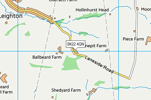 SK22 4QN map - OS VectorMap District (Ordnance Survey)