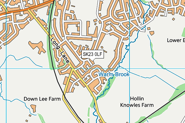 SK23 0LF map - OS VectorMap District (Ordnance Survey)